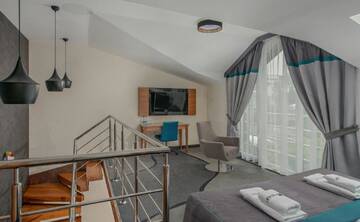 Фото номера Двухуровневые апартаменты Отель Hotel &amp; Restauracja Gniecki г. Хрубешув 7